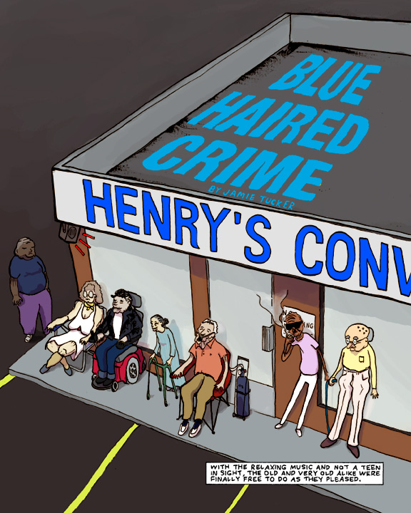 Blue Haired Crime page two