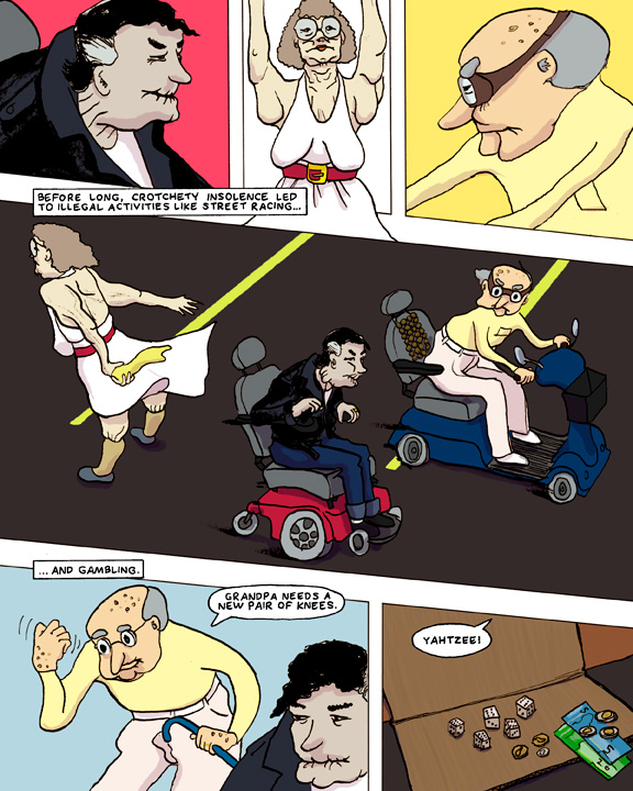 Blue Haired Crime page four