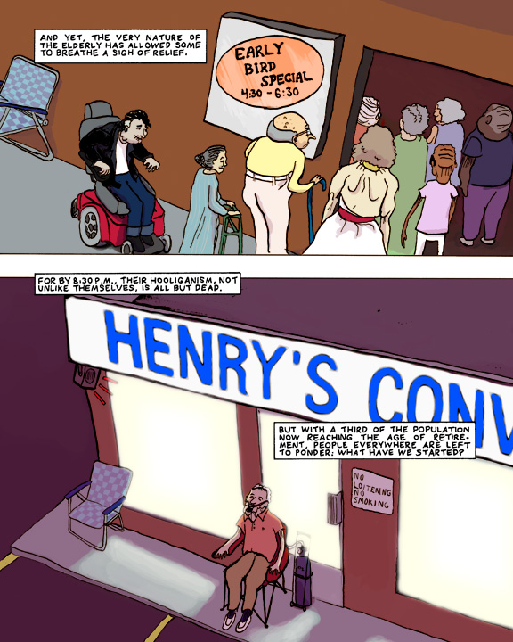 Blue Haired Crime page five